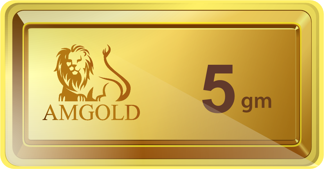 Amgold 5 Gm Gold Bar (999.9 Purity)