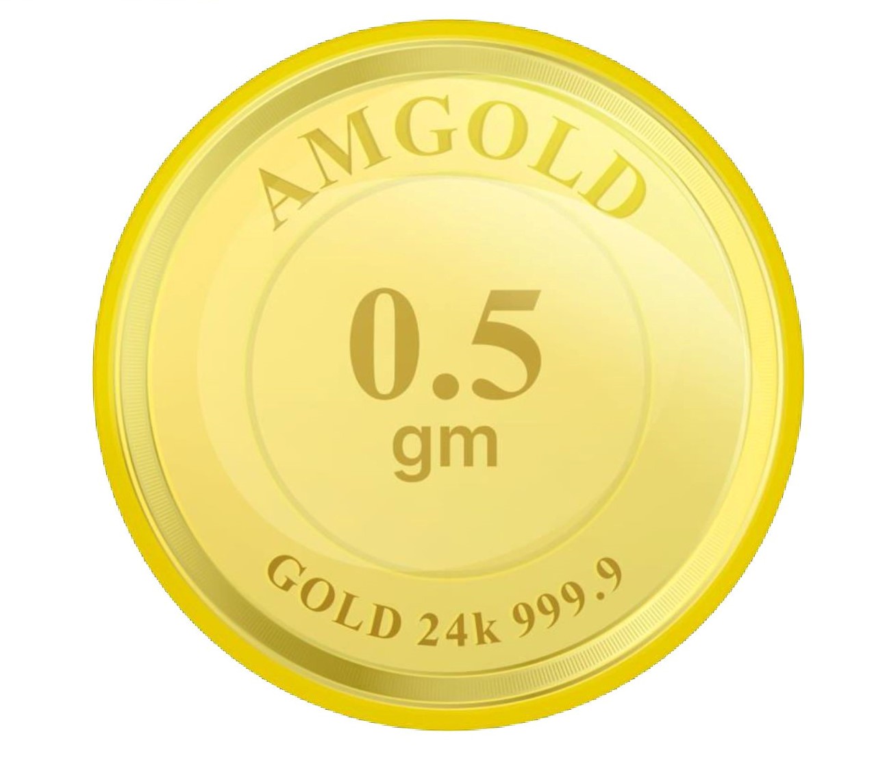 Amgold 0.5 Gm Gold coin (999.9 Purity)
